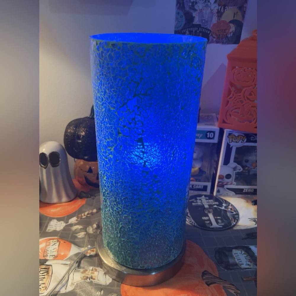 Teal lamp